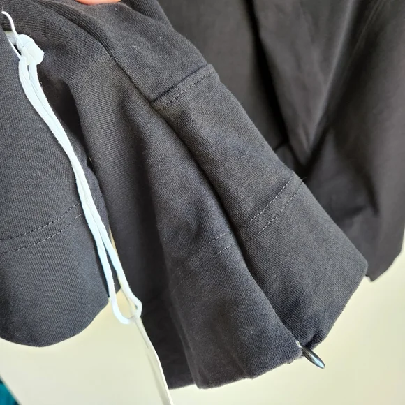 Bassike Double Jersey Batwing Short Sleeve T-shirt In Black Size XL - Picture 5 of 8